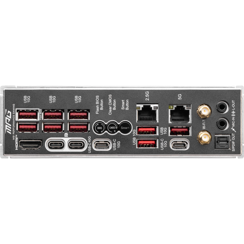 MB MSI X870E AMD S-AM5 9000A GEN/4X DDR5 5000/PCIE 4.0/HDMI/4XUSB 2.0/M.2/ATX/WIFI 6E/BLUETOOTH 5.3/GAMA MEDIA /GAMER/RGB image 5